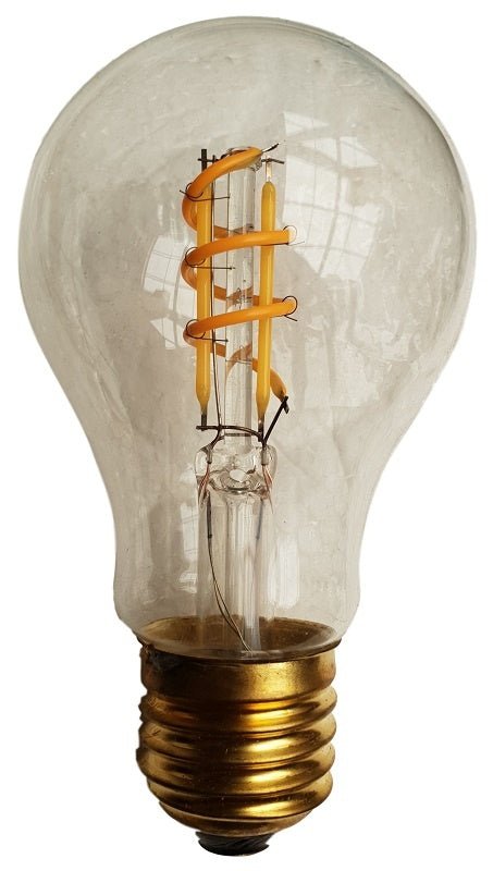 E27 LED lamp | gloeilamp A60 - helder glas | 4W=40W | flame - warmwit 1800 - 2700K CCT | dimbaar - LEDPLANET.NL