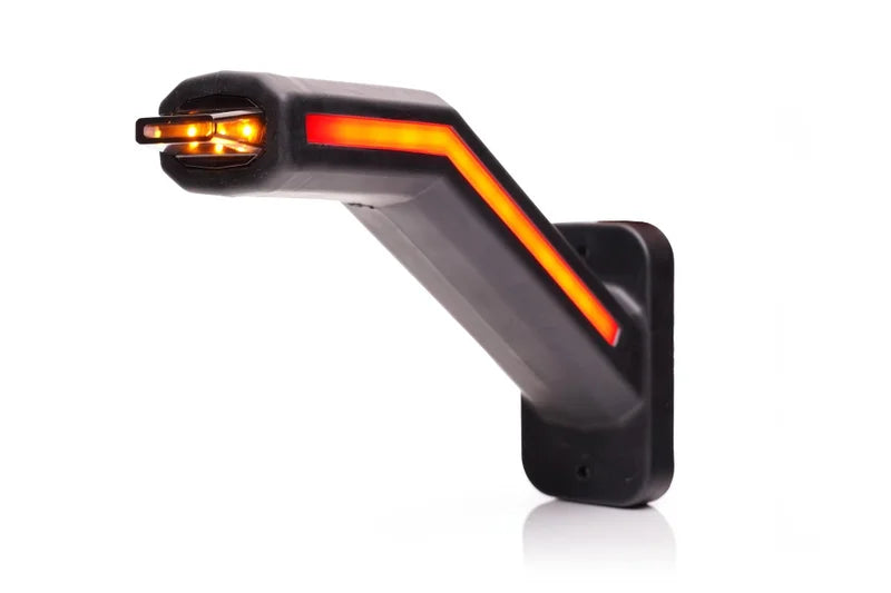 LED Breedtelamp links incl. knipperlicht, neon lens 12-24v