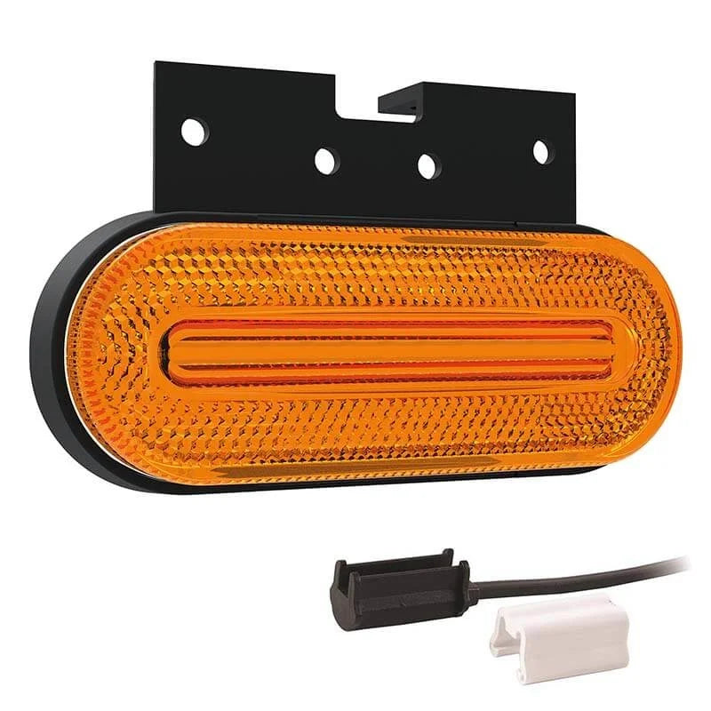 LED Marker Light Amber - 12-24V - 50cm Cable - 1.5mm² Connector