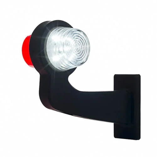 LED Pendellamp Rechts Haakse Steel Helder 12/24V | MB-1012RW