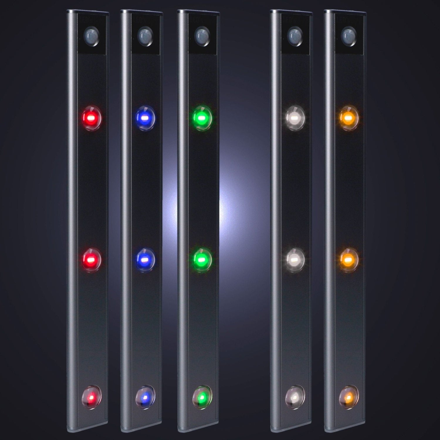 LED's Light EasyFix Kastverlichting onderbouwverlichting met Bewegingssensor - RGB functie - 3 lichtpunten - Draadloos en oplaadbaar (USB-C) - 35 cm