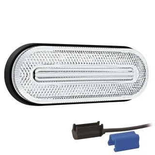 LED marker light white | 12-36v | 0.75mm². connector | M10MV-710W