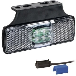 LED-Begrenzungsleuchte weiß | 12-24V | 0,75mm² Stecker | M10MV-160W