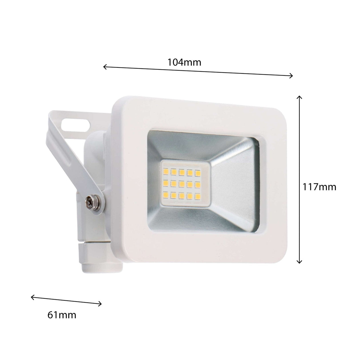 LED-Strahler, kaltweiß 4000 K – 10 W, 1100 Lumen – IP65 wasserdicht – weiß