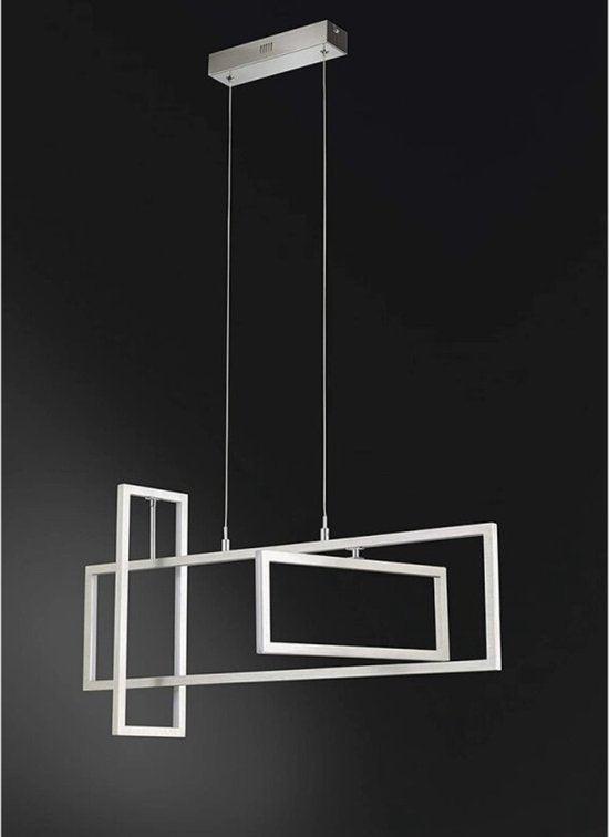 Frame LED Pendant Lamp - Rotatable warm white light - Adjustable height - Square