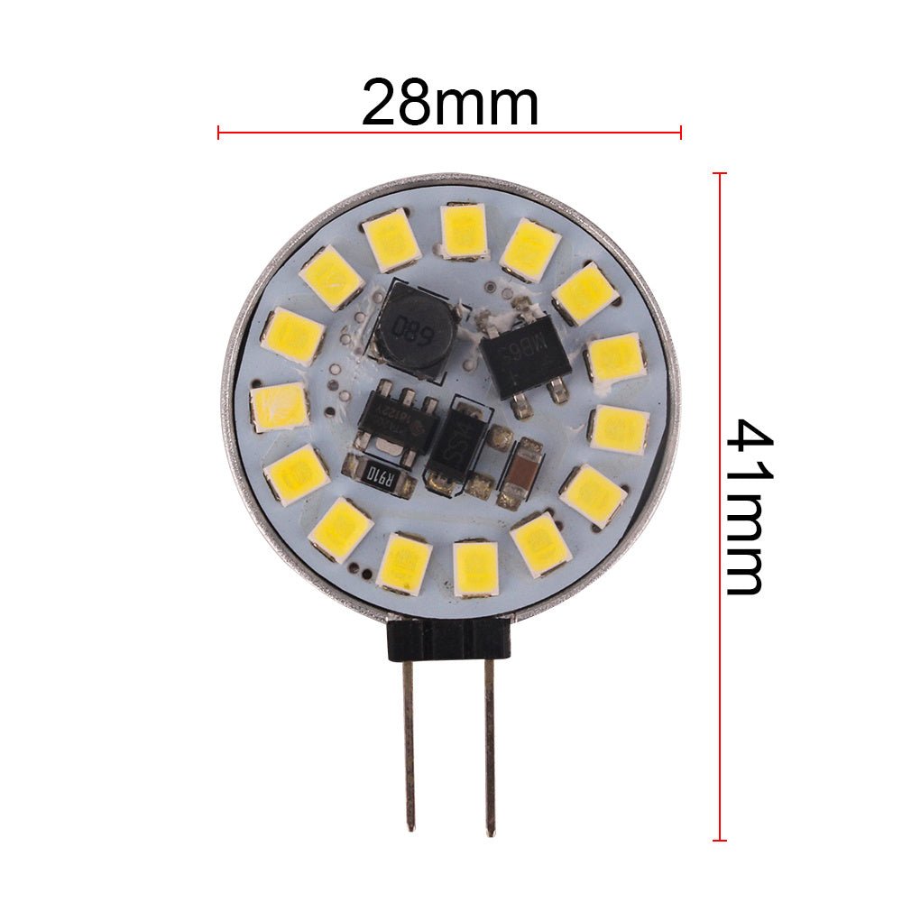 G4 spot warmwit | steeklampje 3000K | LED 2.5W=25W halogeenlamp | 10 - 30VDC - LEDPLANET.NL