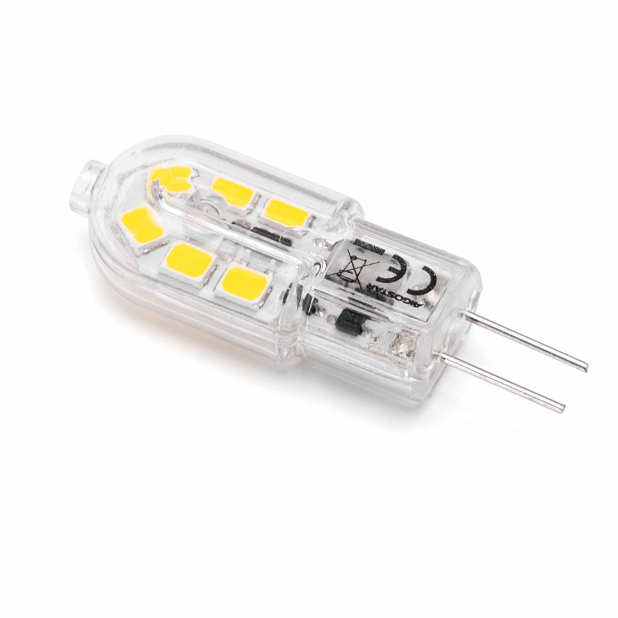 G4 steeklampje daglichtwit | LED spotje 1.3W~130Lm=13W | 6500K 12V DC - LEDPLANET.NL