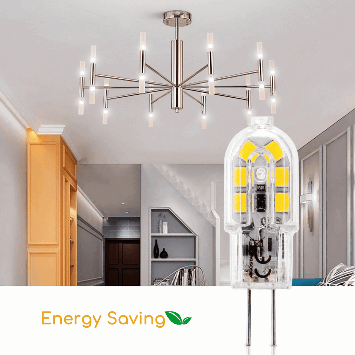 G4 steeklampje daglichtwit | LED spotje 1.3W~130Lm=13W | 6500K 12V DC - LEDPLANET.NL