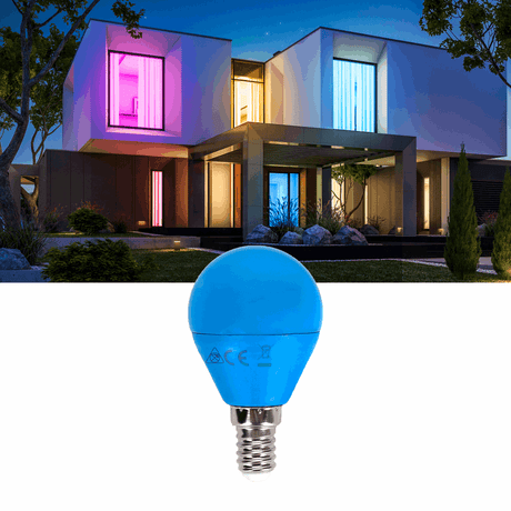 G45 kogellamp 5 stuks | E14 LED lamp 4W=30W gloeilamp | blauw licht - LEDPLANET.NL