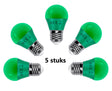 G45 kogellamp 5 stuks | E27 LED lamp 4W=30W gloeilamp | groen licht - LEDPLANET.NL