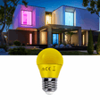 G45 kogellamp geel | E27 LED lamp 4W=30W gloeilamp | 230V - LEDPLANET.NL