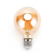 Globe gloeilamp G80 - E27 - amber glas | 4W=34W | flame filament 2200K - LEDPLANET.NL