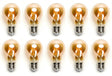 Gloeilamp E27 10 stuks | 6W=45W warmwit | 2200K - amber glas - LEDPLANET.NL