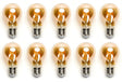 Gloeilamp E27 10 stuks | LED 8W=63W warmwit | 850 Lumen - 2200K - amber glas - LEDPLANET.NL