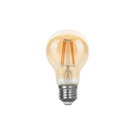 Gloeilamp E27 3 - staps - dimbaar | A60 LED 6W=60W halogeen verlichting | amber glas - warmwit filament 2700K - LEDPLANET.NL