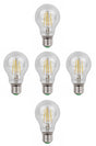 Gloeilamp E27 5 stuks | LED 6W=60W halogeen vervanger | daglichtwit filament 6500K - LEDPLANET.NL