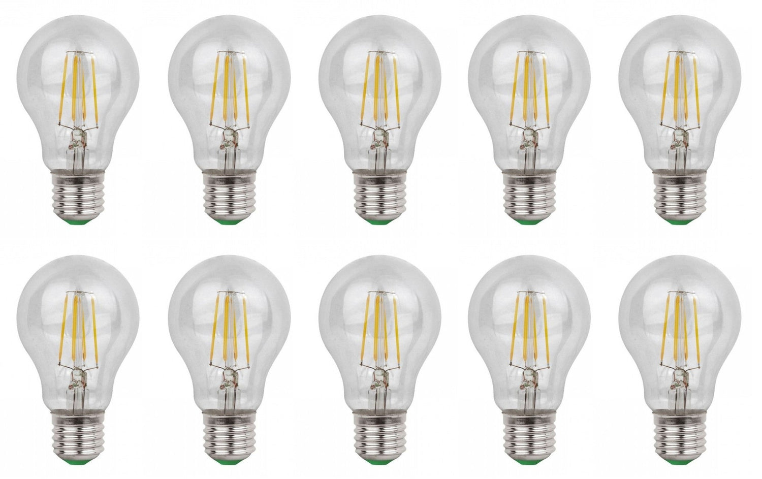 Gloeilamp E27 A60 10 stuks | LED 6W=60W traditioneel licht - 700 Lumen | daglichtwit 6500K - LEDPLANET.NL