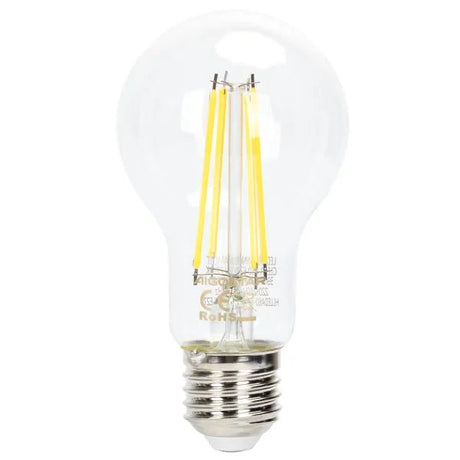 Gloeilamp E27 dimbaar daglichtwit | A60 LED 6W~600Lm=51W halogeen verlichting | helder glas - 6500K - LEDPLANET.NL