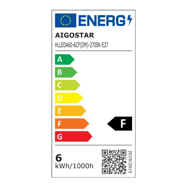 Gloeilamp E27 dimbaar warmwit | A60 LED 6W~600Lm=51W halogeen verlichting | helder glas - 2700K - LEDPLANET.NL