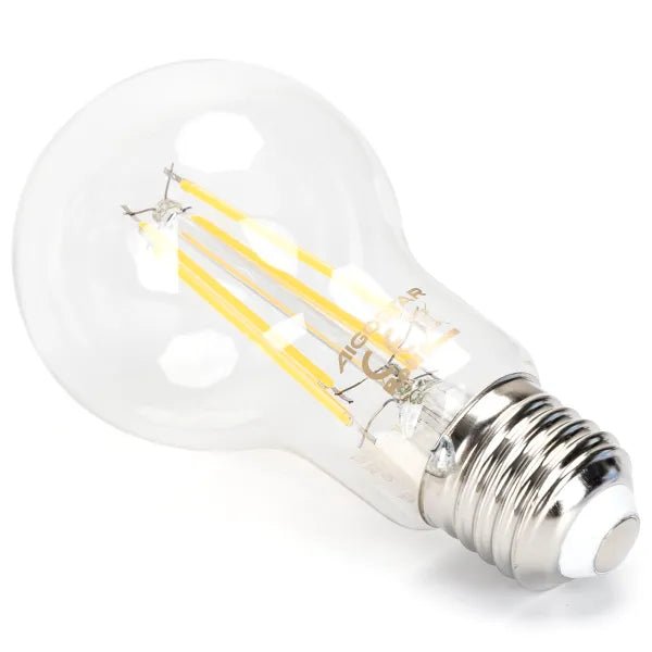 Gloeilamp E27 dimbaar warmwit | A60 LED 6W~600Lm=51W halogeen verlichting | helder glas - 2700K - LEDPLANET.NL