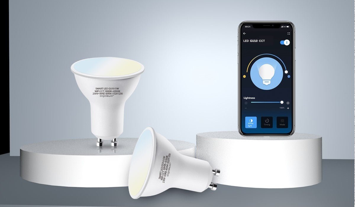 GU10 spot WiFi CCT 3000K - 6500K | PAR16 warmwit - daglichtwit - LED 5W=35W halogeenlamp - LEDPLANET.NL