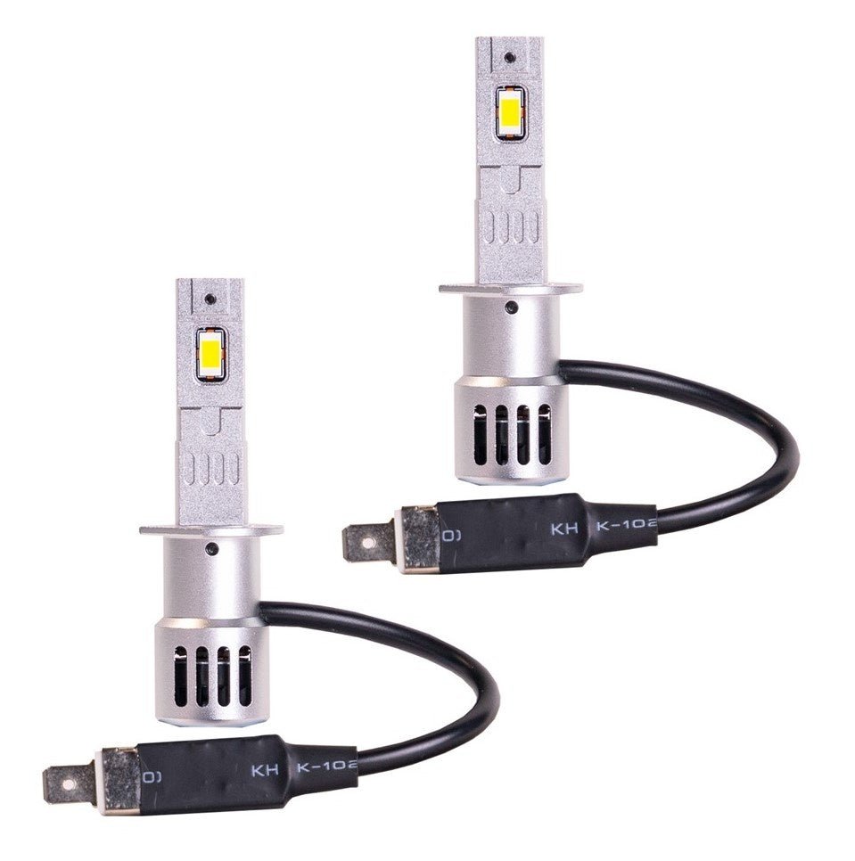 H1 koplamp set daglichtwit 6000K - 35 Watt & 2000 Lm/stuk | 12VDC - actieve koeling - LEDPLANET.NL