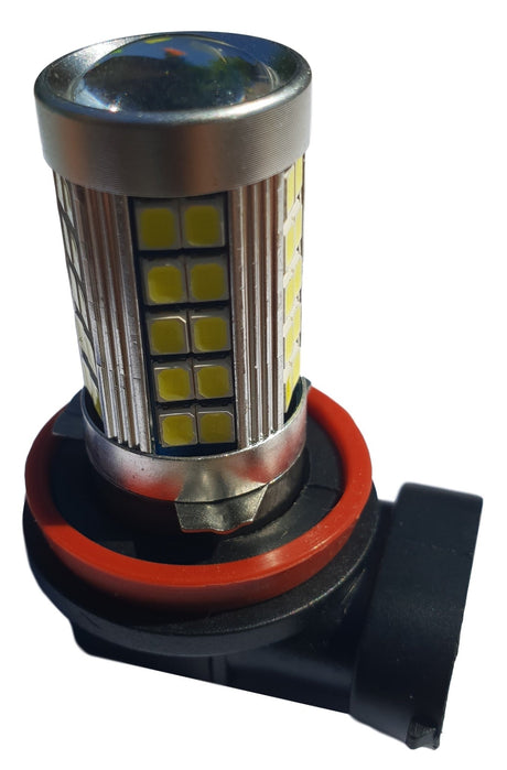 H11 koplamp 2 stuks | 55 - SMD daglichtwit 6000K met lens | 12V - LEDPLANET.NL