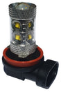 H11 koplamp set 50W | 10 - SMD daglichtwit 6000K met lens | 12V - LEDPLANET.NL