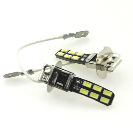 H3 autolamp 2 stuks | 12 - SMD LED daglichtwit 6000K | 4W - 12V - LEDPLANET.NL