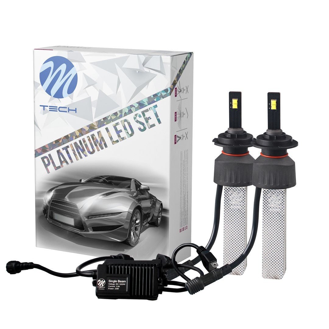 H7 koplamp set - daglichtwit 5700K - 40 Watt & 5200 Lm/stuk | 12V & 24V DC - passieve koeling - LEDPLANET.NL