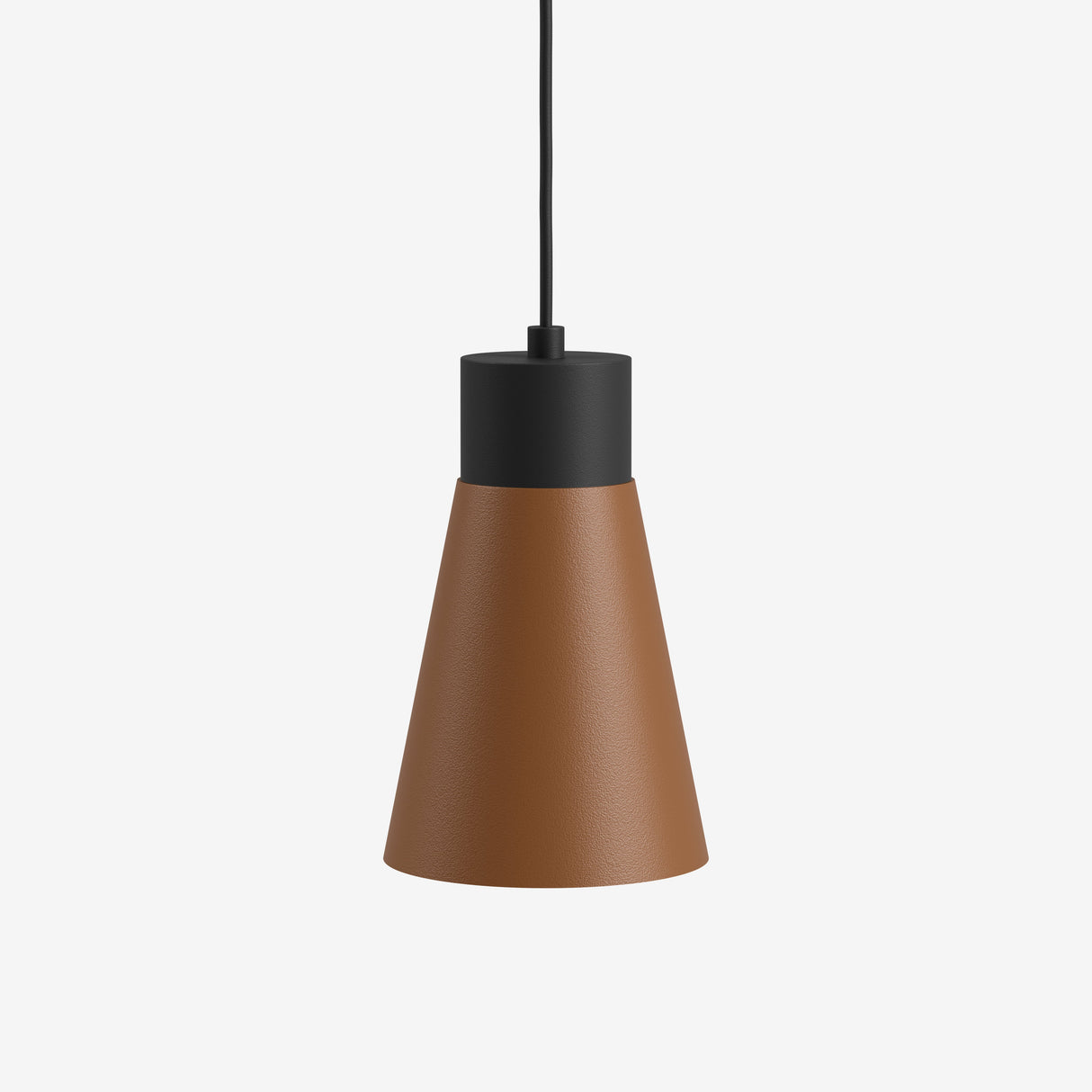 Moderne hanglamp 5 lichtpunten in bruin en zwart, perfect voor hedendaagse interieurs