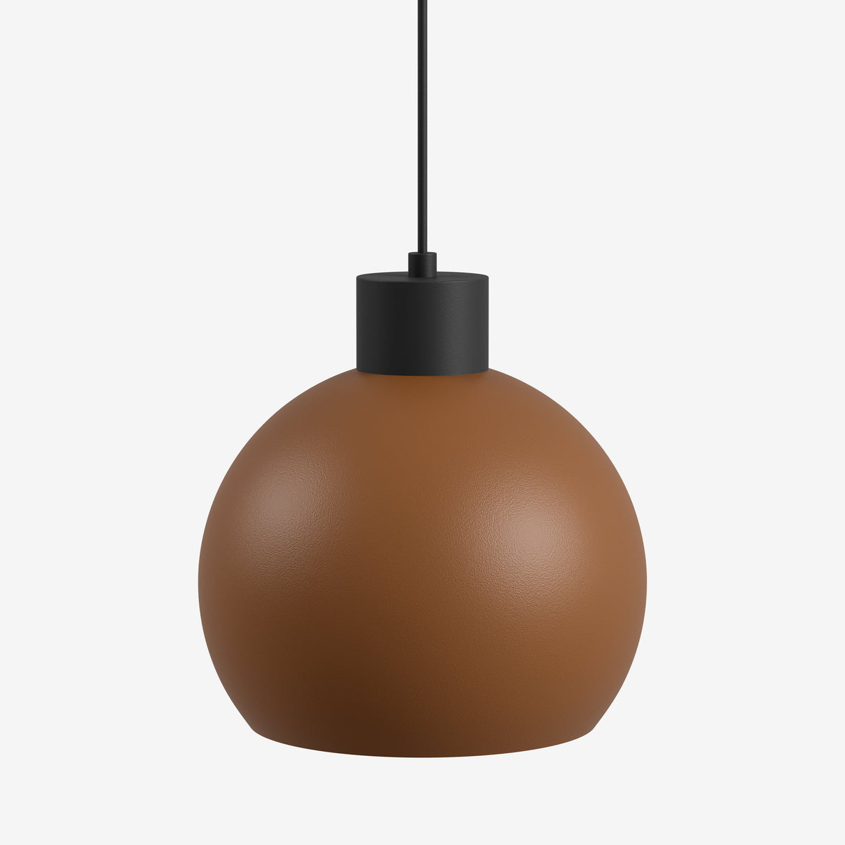 Hanglamp bolvormig LED in een warme bruintint met moderne afwerking van Studio Monton