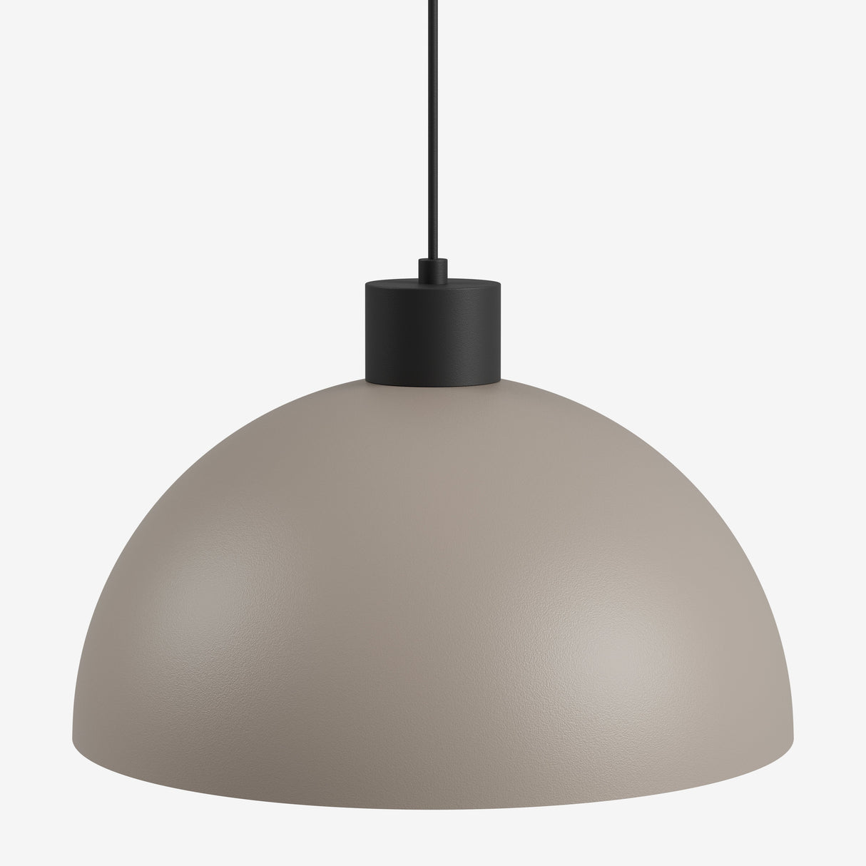 Studio Monton hanglamp bowl led met een strakke, ronde vorm en een neutrale kleur