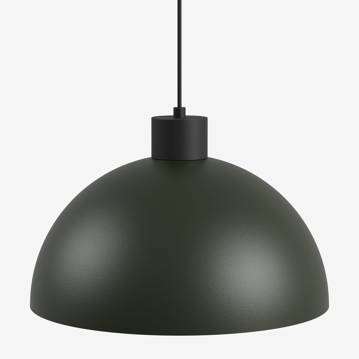 Groene hanglamp bowl led met een moderne, matte afwerking voor een stijlvol interieur