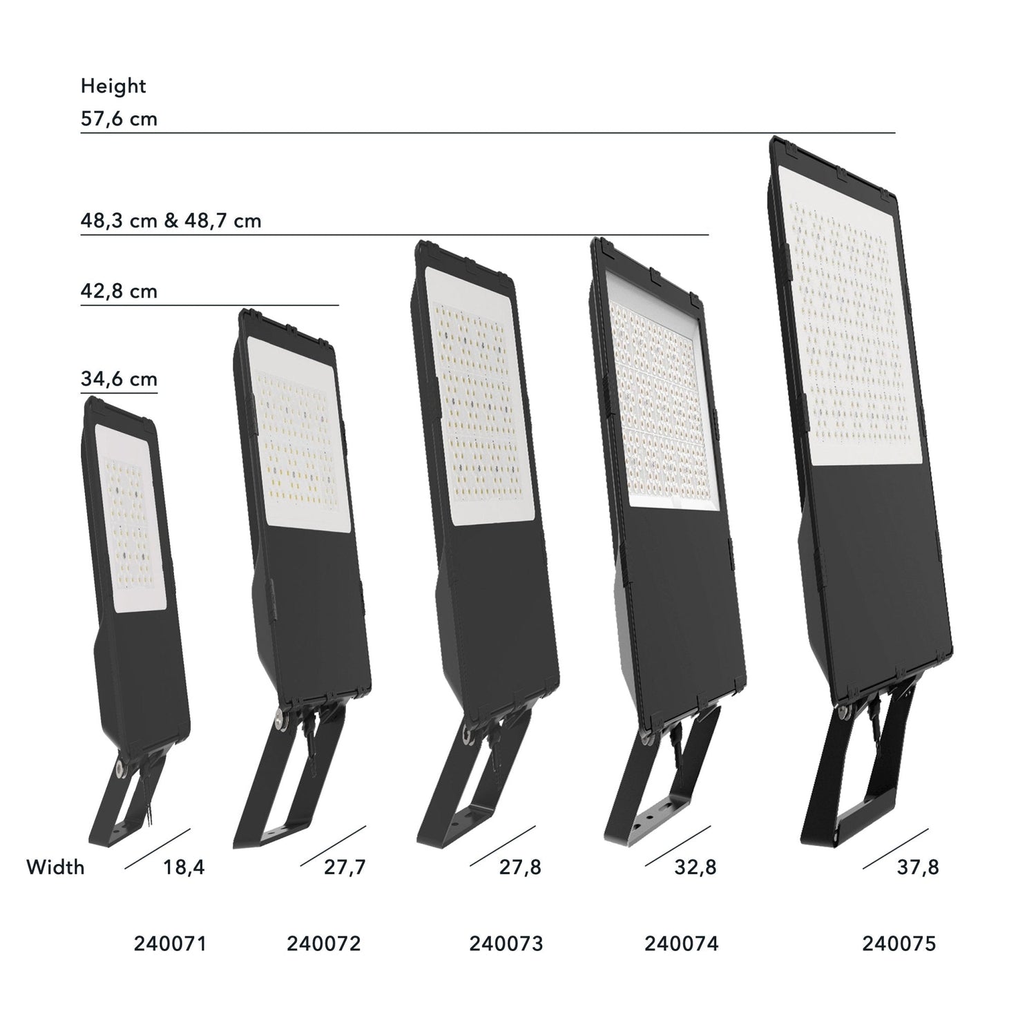 Hochleistungs-LED-Flutlicht 150 W – Wasserdicht (IP66) und korrosionsbeständig (C4) – Schwarz