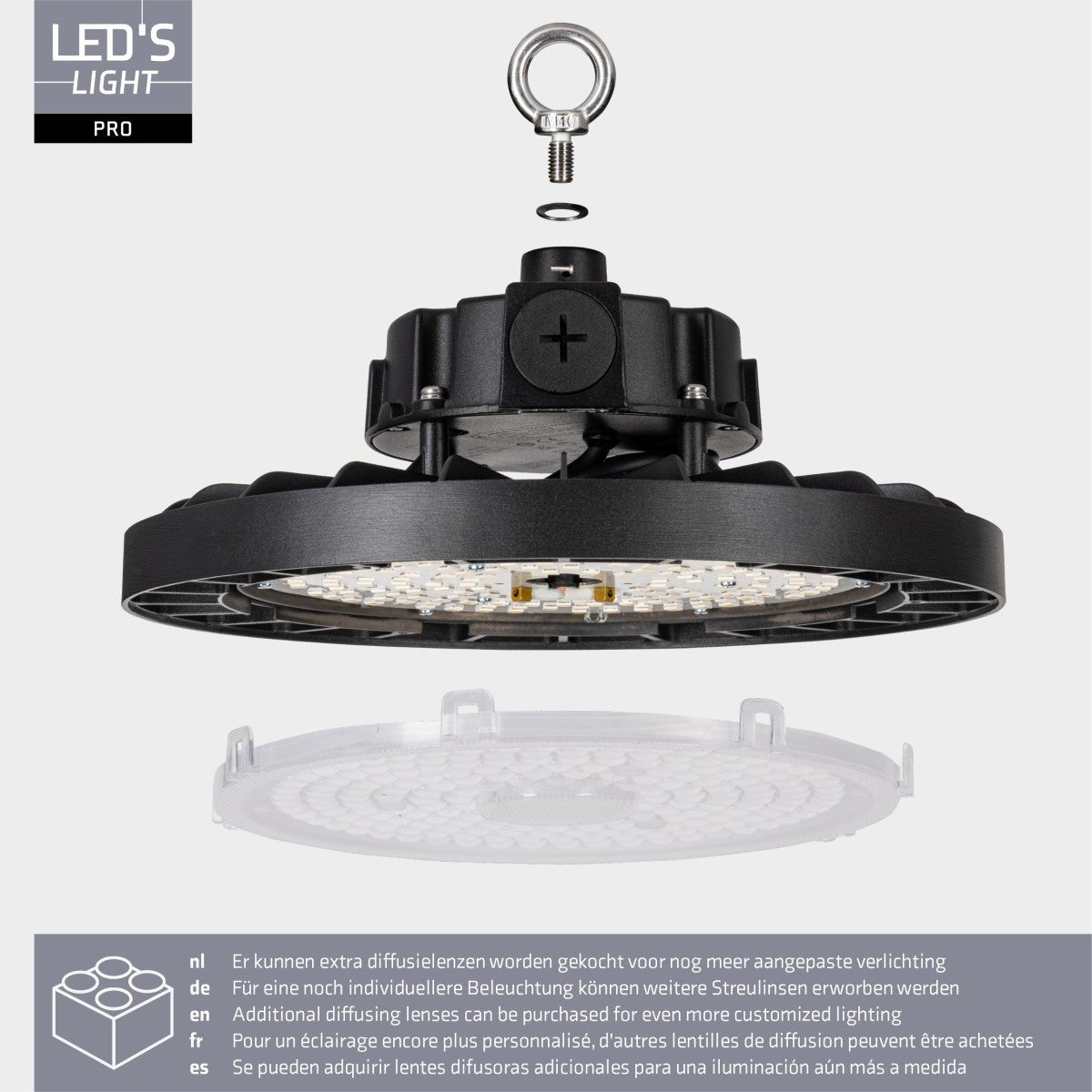 BasicBay High Bay - 150W 27750lm 4000K - Sosen Driver