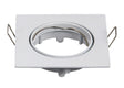 Inbouwframe 82mm x 82mm | vierkante kantelbare inbouwspot wit | boorgat Ø 74 mm - LEDPLANET.NL