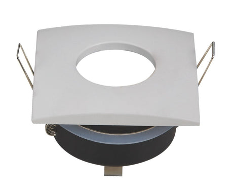 Inbouwframe 84mm x 84mm | vierkante inbouwspot wit | boorgat Ø 75 mm - LEDPLANET.NL