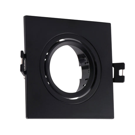 Inbouwframe 93 mm x 93 mm | vierkante inbouwspot zwart | uitsparing 75 mm x 75 mm - LEDPLANET.NL