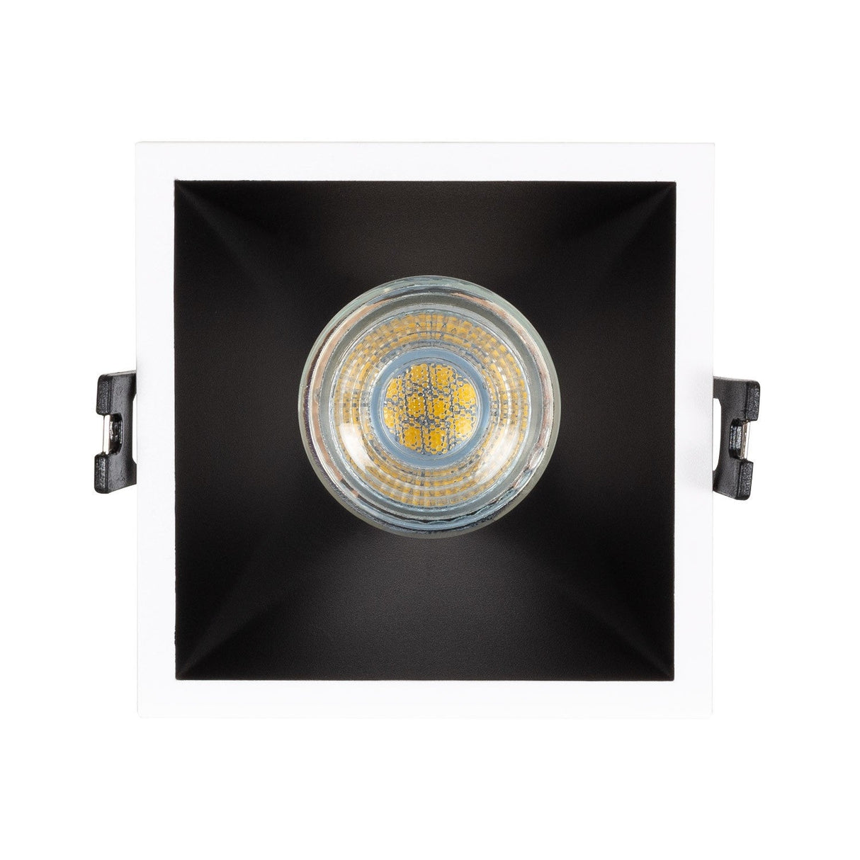 Inbouwframe 93 mm x 93 mm | vierkante verzonken inbouwspot zwart/wit | uitsparing 85 mm x 85 mm - LEDPLANET.NL