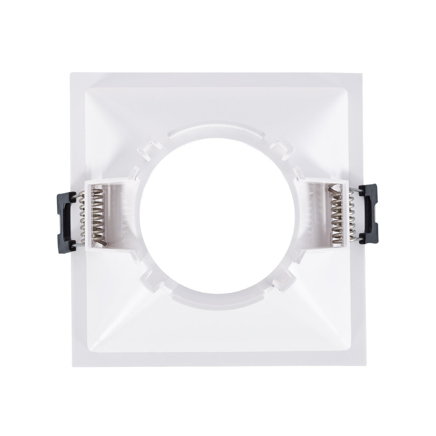 Inbouwframe 93 mm x 93 mm | vierkante verzonken inbouwspot zwart/wit | uitsparing 85 mm x 85 mm - LEDPLANET.NL
