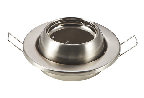 Inbouwframe Ø 100 mm | kantelbare inbouwspot rvs | boorgat Ø 90 mm - LEDPLANET.NL