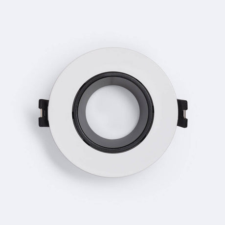 Inbouwframe Ø 90 mm | conische kantelbare inbouwspot zwart/wit | boorgat Ø 70 mm - LEDPLANET.NL