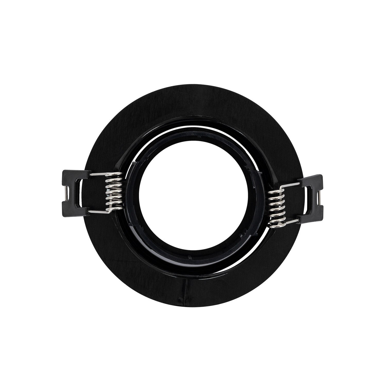 Inbouwframe Ø 90 mm | kantelbare inbouwspot zwart | boorgat Ø 70 mm - LEDPLANET.NL