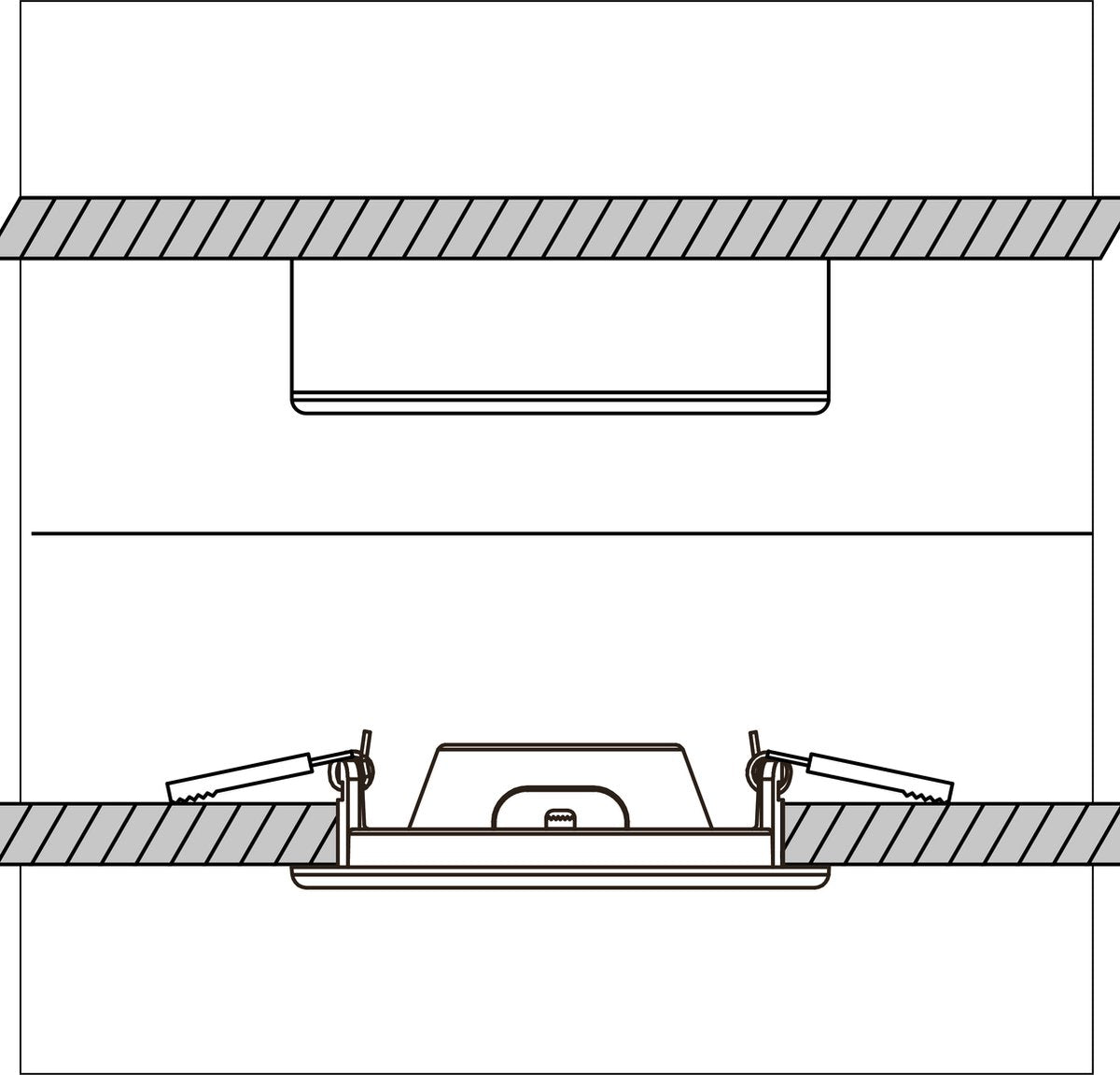 Inbouw/Opbouw LED Plafondspot CCT Ø 15 cm - Dimbaar - warm en koud wit