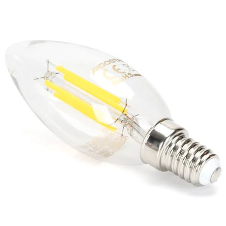 Kaarslamp E14 dimbaar daglichtwit | C35 LED 4W~400Lm=38W halogeen verlichting | helder glas - 6500K - LEDPLANET.NL