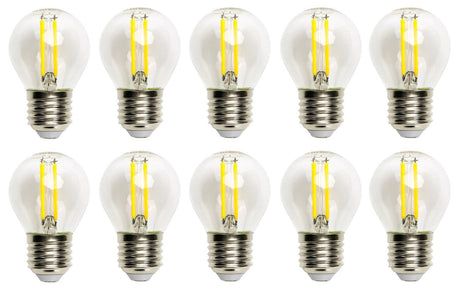 Kogellamp 10 stuks | G45 E27 LED 4W=40W gloeilamp | daglichtwit 6500K - LEDPLANET.NL