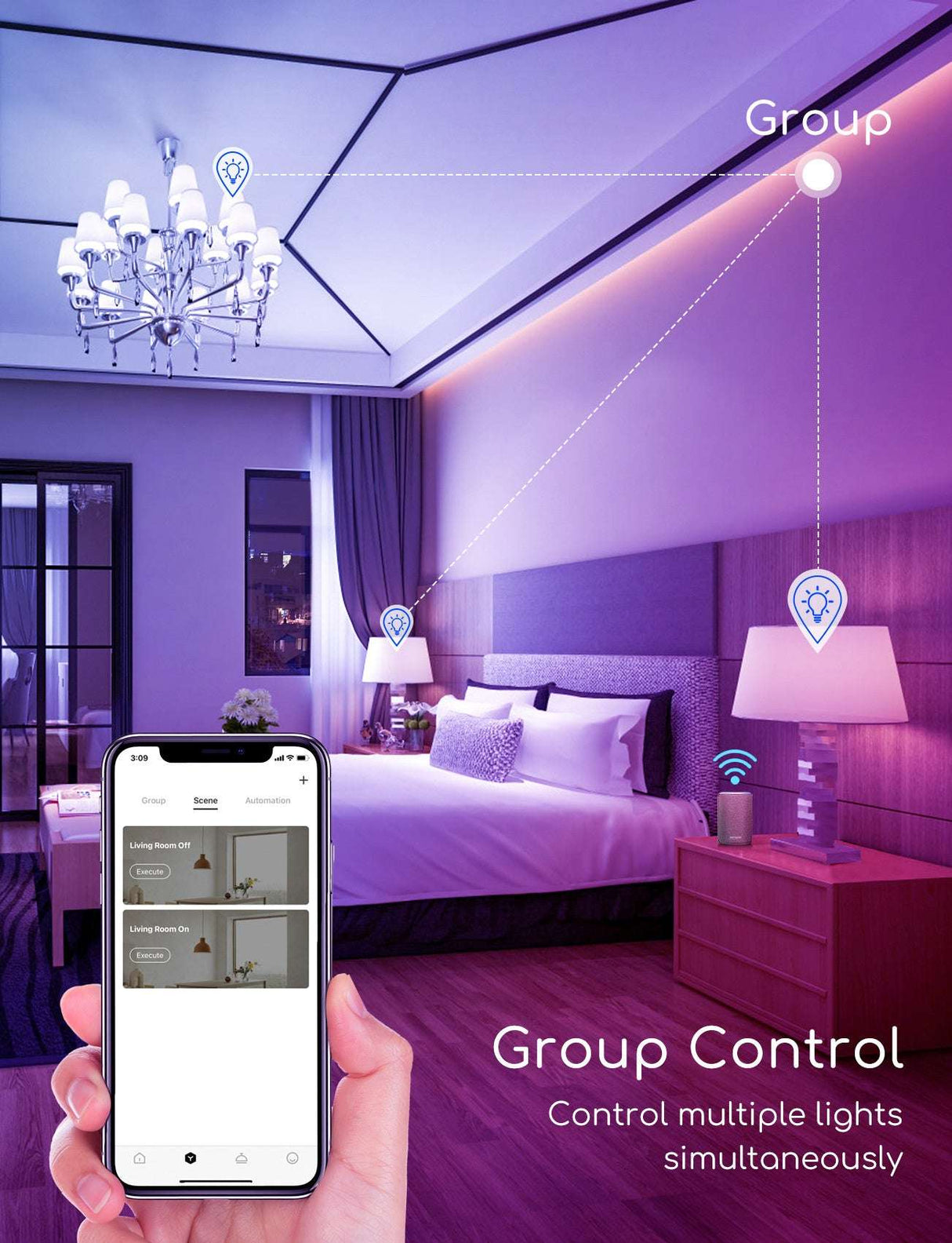 Kogellamp E14 WiFi RGB+CCT 3000K - 6500K | RGB - warmwit - daglichtwit - LED 7W=42W gloeilamp - LEDPLANET.NL