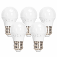 Aigostar LED voordeelverpakkingen met vijf kogellampen grote fitting voor energiezuinige verlichting
