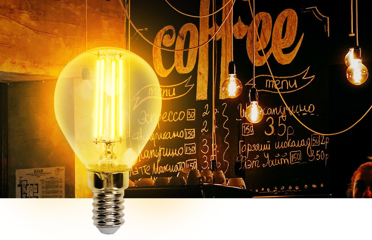 Kooldraadlamp E27 Edison ST64 - amber glas | LED 4W=38W gloeilamp | FLAME filament 2200K - LEDPLANET.NL